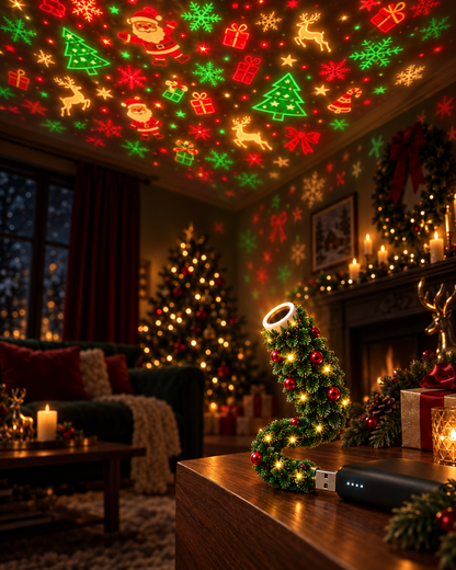 Kerstboom projectielamp