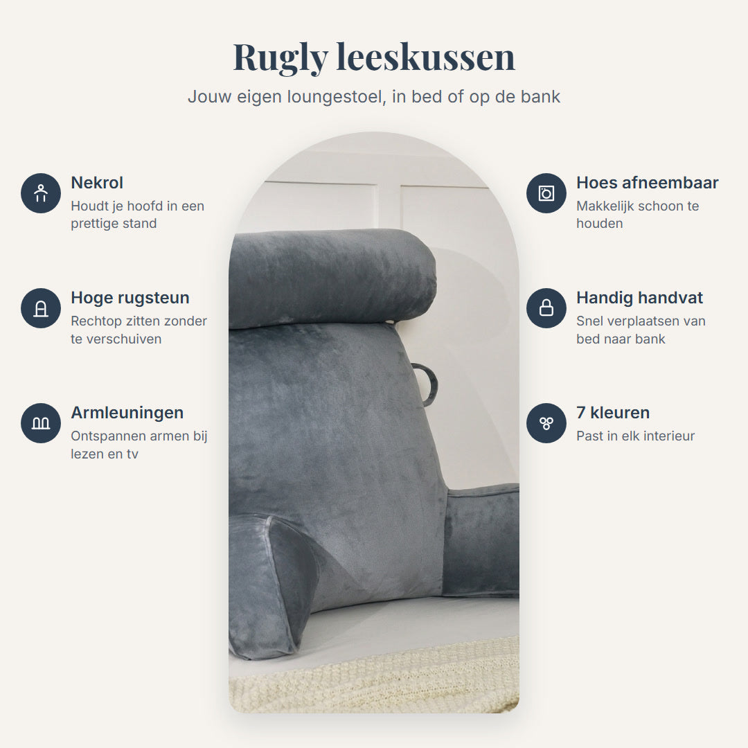 Voordelen van het Rugly leeskussen