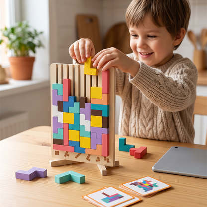 Kind speelt schermvrij met BlokBrein