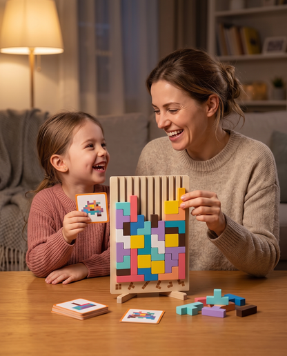 Ouder en kind spelen samen