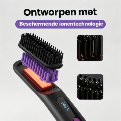 Beschermende ionentechnologie in de stijlborstel