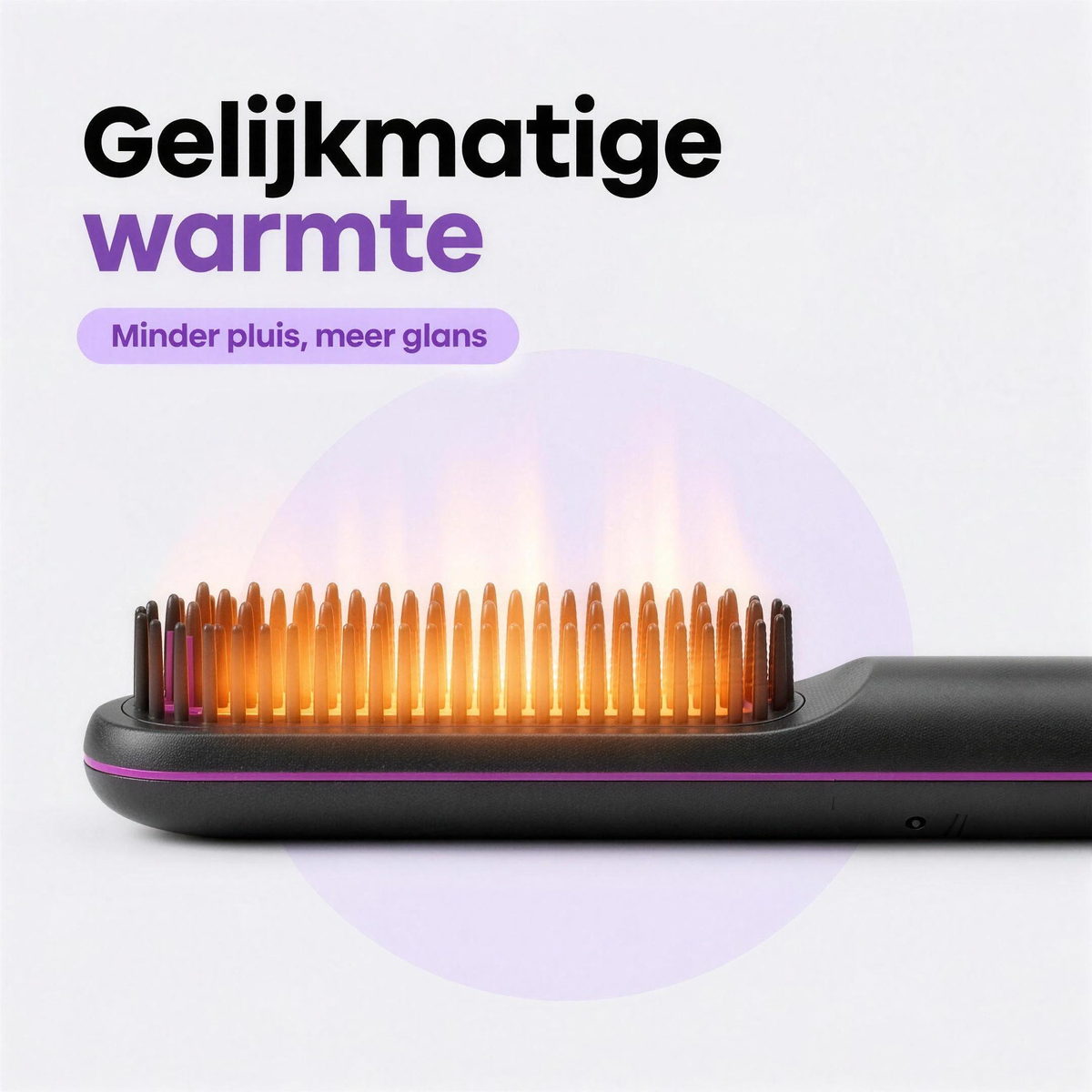 Ingebouwde ionenverwarming met gloeiende keramische tanden