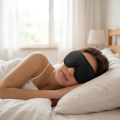 Diep slapen met het 3D slaapmasker