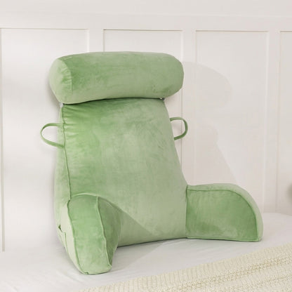 Rugly leeskussen in mintgroen